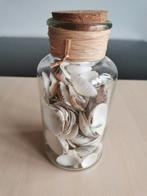 Pot met kurk met schelpen, Overige kleuren, Nieuw, Ophalen of Verzenden, Glas