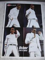 Usher - Poster uit Hitkrant jaren 2003-09, Gebruikt, Ophalen of Verzenden, Poster, Artwork of Schilderij