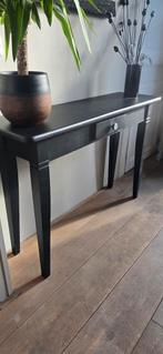 Zwarte Sidetable met Lade, Huis en Inrichting, Tafels | Sidetables, Ophalen
