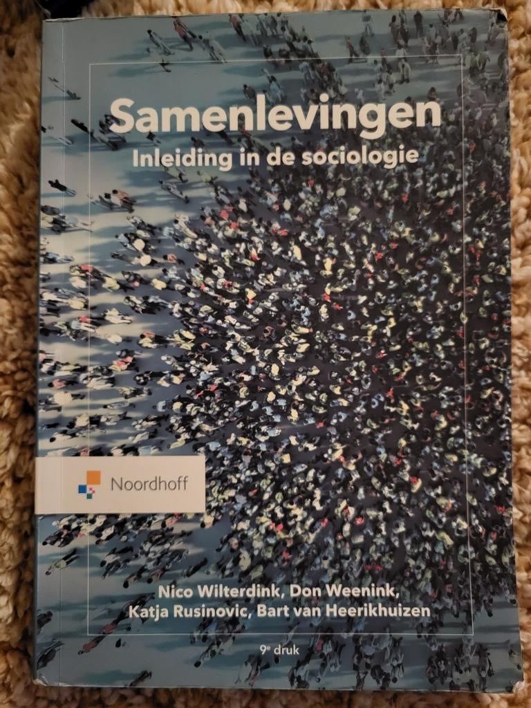 Nico Wilterdink - Samenlevingen, Boeken, Sociale wetenschap, Ophalen of Verzenden, Zo goed als nieuw, Nico Wilterdink; Bart van Heerikhuizen; Don Weenink; Katja Ru...