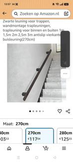 Zwarte trapleuning Amazon - Beschadigd, Doe-het-zelf en Verbouw, Ophalen, Trap, Nieuw, Opvouwbaar of Inschuifbaar