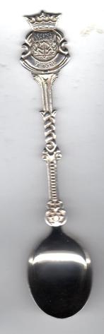 LEPELTJE WAPEN TEXEL MET KROON, Antiek en Kunst, Antiek | Bestek, Verzenden