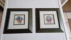 2 wand decoraties schilderijtjes england, Minder dan 50 cm, Overige typen, Ophalen of Verzenden, Zo goed als nieuw