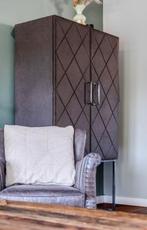 Riviera Maison kast met Pellini Leer, Ophalen, Overige materialen, 100 tot 150 cm, Zo goed als nieuw