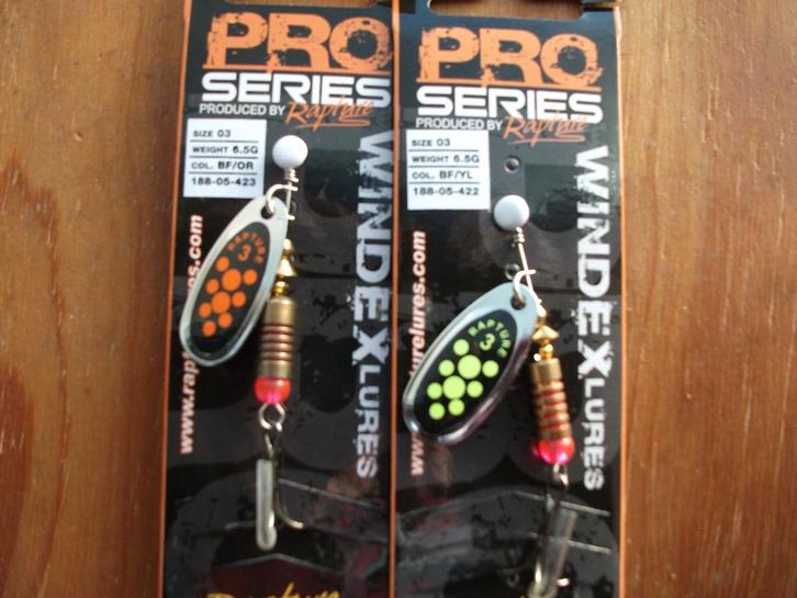 2 stuks Rapture Windex kunstaas blinkers / roofvis blinkers, Watersport en Boten, Hengelsport | Algemeen, Nieuw, Kunstaas, Ophalen of Verzenden