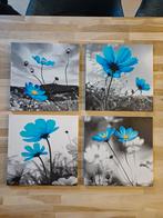 4 leuke canvas schilderijtjes, Huis en Inrichting, Woonaccessoires | Schilderijen, Tekeningen en Foto's, Ophalen, Nieuw, Minder dan 50 cm