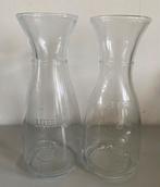 2 glazen schenkkannen, Verzamelen, Glas en Borrelglaasjes, Ophalen of Verzenden, Zo goed als nieuw