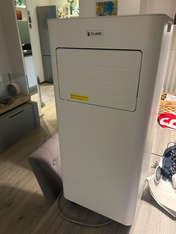 BluMill Mobiele Airco met WiFi - Zo goed als nieuw!, Witgoed en Apparatuur, Airco's, Zo goed als nieuw, Mobiele airco, Minder dan 60 m³