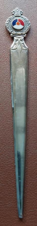 Koninklijke Luchtmacht brievenopener met emaille, Ophalen of Verzenden, Luchtmacht, Nederland