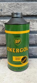 BP ENERGOL twee takt/deux temps olie blik, Verzamelen, Ophalen of Verzenden, Zo goed als nieuw, Overige