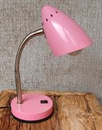 Tafellamp Bureau Roze Lamp Metalen kap, Ophalen of Verzenden, Zo goed als nieuw, Metaal, Minder dan 50 cm