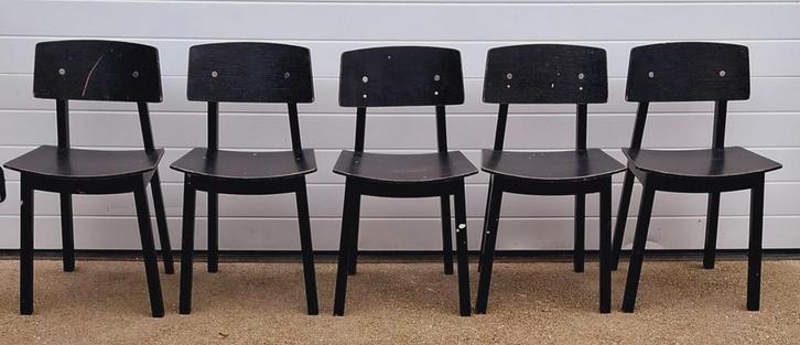 5 x Ikea Sigurd stoelen houten design cafestoelen Vintage, Huis en Inrichting, Stoelen, Zo goed als nieuw, Vijf, Zes of meer stoelen