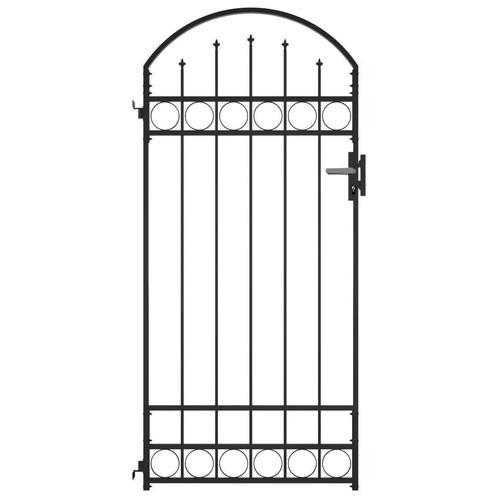 Poort met gebogen bovenkant 89x200 cm staal €149, Tuin en Terras, Tuinpoorten, Nieuw, Looppoort, Ophalen of Verzenden