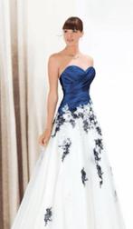 2e huwelijk? Iets oudere bruid? Volop kleur!, Kleding | Dames, Trouwkleding en Trouwaccessoires, Ophalen, Nieuw, Blauw, Trouwjurk