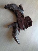 DYVA 100% leren, suède cowboy laarzen, hoge laarzen, 40, Hoge laarzen, Bruin, Ophalen of Verzenden, DYVA