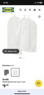 IKEA kledinghoezen groot en klein wit, Kunststof, 100 tot 150 cm, Nieuw, Opgeruimd en stofvrij