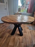 Mango houten ronde eettafel 130 cm, Huis en Inrichting, Ophalen, Rond, Zo goed als nieuw, Vijf personen of meer