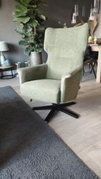 Groene draaifauteuil van Prominent, Huis en Inrichting, Fauteuils, Ophalen, Minder dan 75 cm, Zo goed als nieuw, Metaal