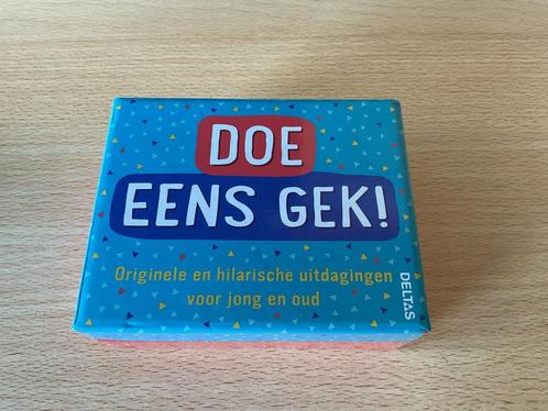 Kaartspel doe eens gek. 80 knotsgekke opdrachten. Deltas., Hobby en Vrije tijd, Gezelschapsspellen | Kaartspellen, Zo goed als nieuw