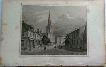 097  / Tilburg    Staalgravure 1860 enkele roestvlekken beschikbaar voor biedingen