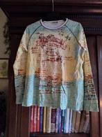 Yessica top katoen maat 38/40 geel oranje licht aqua, Kleding | Dames, Tops, Maat 38/40 (M), Oranje, Ophalen of Verzenden, Zo goed als nieuw