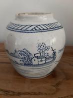 Oude  gemberpot met oosters decor, Ophalen