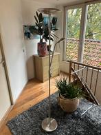 Stijlvolle zilverkleurige vloerlamp, Ophalen of Verzenden, Gebruikt, Metaal, 150 tot 200 cm