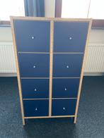 Mooie ladekast met blauwe lades, Ophalen, Gebruikt, 50 tot 100 cm, Minder dan 100 cm