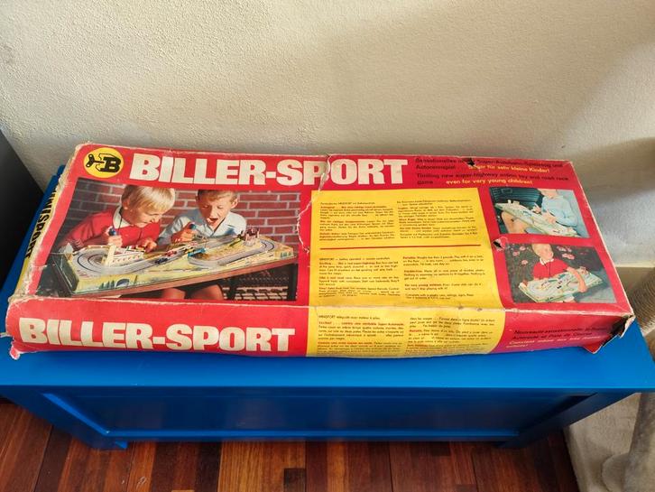 Vintage Biller-Sport Racebaan Super Autobahn Spielzeug, Antiek en Kunst, Antiek | Speelgoed, Ophalen of Verzenden