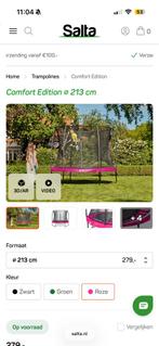 Salta Comfort Trampoline - Zo goed als nieuw, Kinderen en Baby's, Speelgoed | Buiten | Trampolines, Ophalen, Zo goed als nieuw