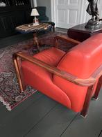 LeoLux fauteuils prachtig design en in hele goede conditie., Leer, Ophalen of Verzenden, 75 tot 100 cm, Zo goed als nieuw