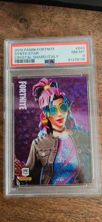 2019 Panini Fortnite Synth Star #243 PSA 8 beschikbaar voor biedingen