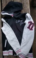 Vest zwart/wit/roze maat 146/152 merk c&a here + there, Gebruikt, C&A, Meisje, Trui of Vest