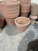 Terracotta plastic plante bakken, Kunststof, Rond, Ophalen of Verzenden, Zo goed als nieuw