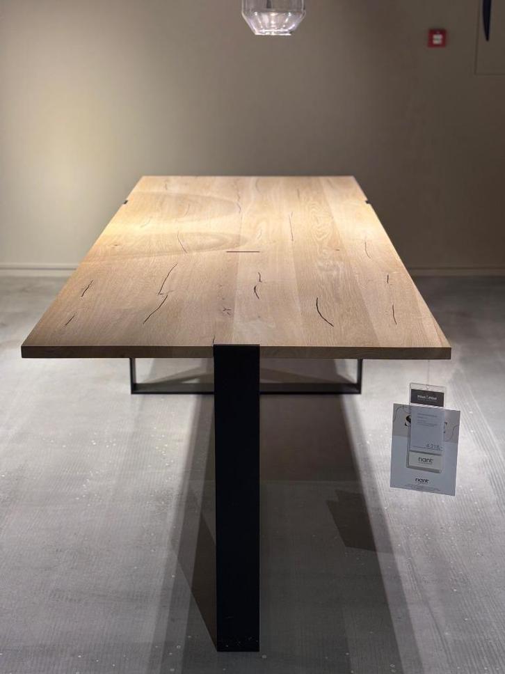 Klaas eettafel Pilat & Pilat eiken 240x92, Huis en Inrichting, Tafels | Eettafels, Gebruikt, 50 tot 100 cm, 200 cm of meer, Vijf personen of meer