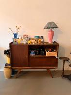 Kast vintage (mid century, tv kast), Huis en Inrichting, Kasten | Dressoirs, Ophalen, Teakhout, 50 tot 100 cm, 25 tot 50 cm