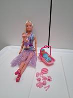 Leuke Barbie-mama van een tweeling!, Kinderen en Baby's, Speelgoed | Poppen, Ophalen of Verzenden, Zo goed als nieuw, Barbie