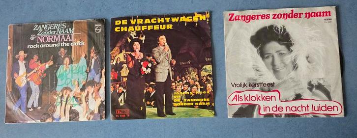 3 singles van Zangeres zonder Naam, normaal, Cd's en Dvd's, Vinyl Singles, Gebruikt, Single, Nederlandstalig, 7 inch, Ophalen of Verzenden