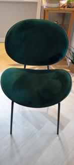 6 Donkergroene Fluweel Eetkamerstoelen, Ophalen
