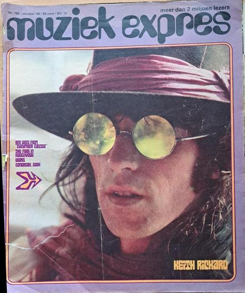 Muziek Expres van oktober 1969, Verzamelen, Tijdschriften, Kranten en Knipsels, Tijdschrift, Nederland, 1960 tot 1980, Ophalen of Verzenden