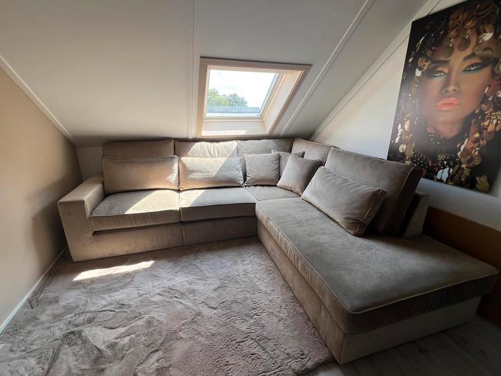 Hoekbank, Huis en Inrichting, Banken | Complete zithoeken, Zo goed als nieuw, Ophalen