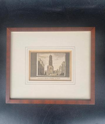 Kopergravure A Rademaker domtoren Utrecht 1674 beschikbaar voor biedingen