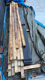 19 stuks houten balken 70 x 70 mm verschillende lengtes, Tuin en Terras, Palen, Balken en Planken, Ophalen, Zo goed als nieuw