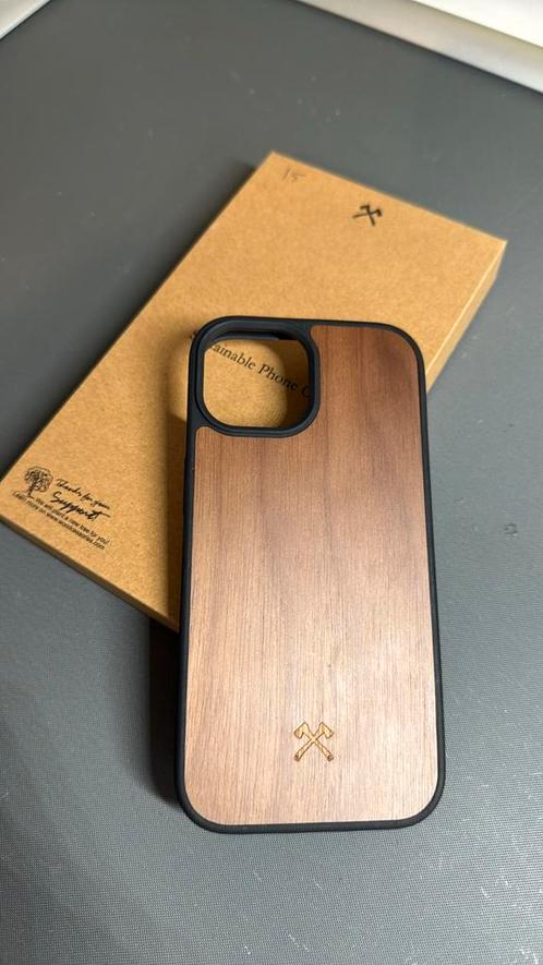 Woodcessories Sustainable Phone Case for iPhone 15, Telecommunicatie, Mobiele telefoons | Hoesjes en Frontjes | Apple iPhone, Nieuw