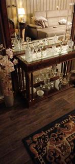 noten empire tafel met spiegel en grote spiegel erbij 210cm, Ophalen
