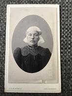 CDV, Vrouw kap klederdracht, J.H.Slaterus, Leeuwarden, Gebruikt, Foto, Voor 1940, Verzenden