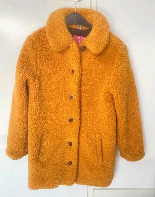 Teddy meisjesjas maat 146-152, Kleding | Dames, Jassen | Winter, Zo goed als nieuw, Maat 34 (XS) of kleiner, Geel, Ophalen of Verzenden