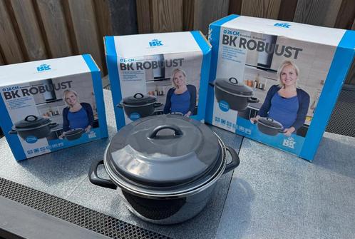 Nieuwe BK Robuust braadpannen(set), emaille, Huis en Inrichting, Keuken | Potten en Pannen, Nieuw, Koekenpan of Braadpan, Rvs