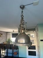Te koop Zeer mooie zware nikkel hanglamp, Huis en Inrichting, Lampen | Hanglampen, Ophalen of Verzenden, Zo goed als nieuw, Metaal