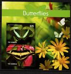 GAMBIA 2015 PF BLOK VLINDERS INSECTEN BUTTERFLIES 1, Ophalen of Verzenden, Postfris, Dier of Natuur
